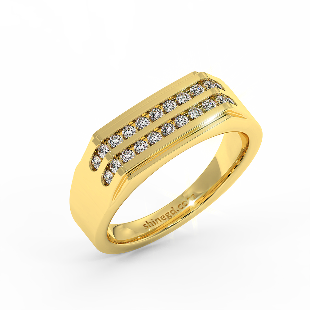 18K Gold Diamond Ring